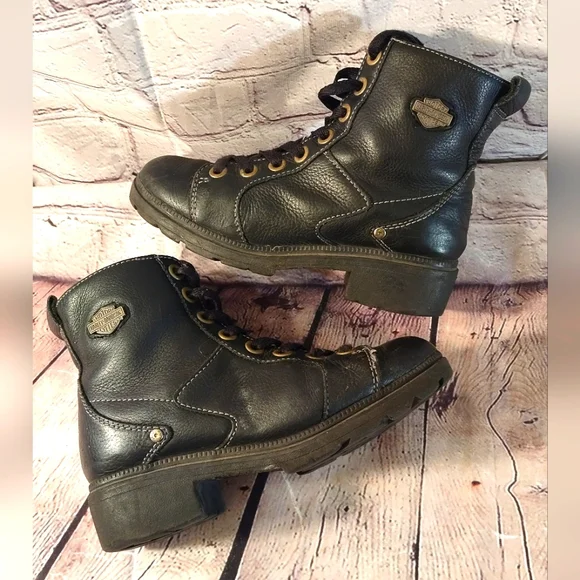 Harley-Davidson | Shoes | Harley Davidson Biker Lace Up  display picture 2